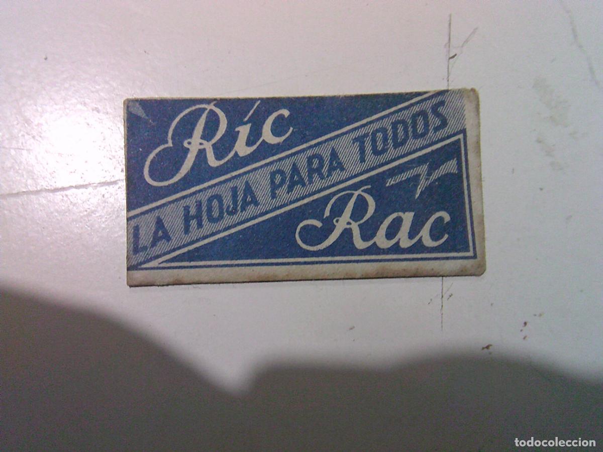 Antig&uuml;edades: Cuchilla de afeitar antigua Ric Rac - Foto 1