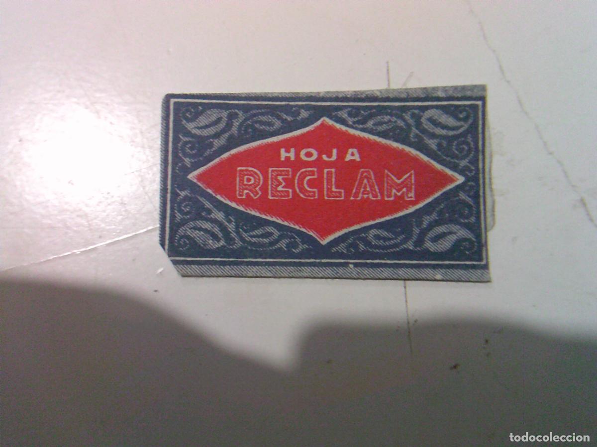 Antig&uuml;edades: Cuchilla de afeitar antigua Hoja Reclam - Foto 1