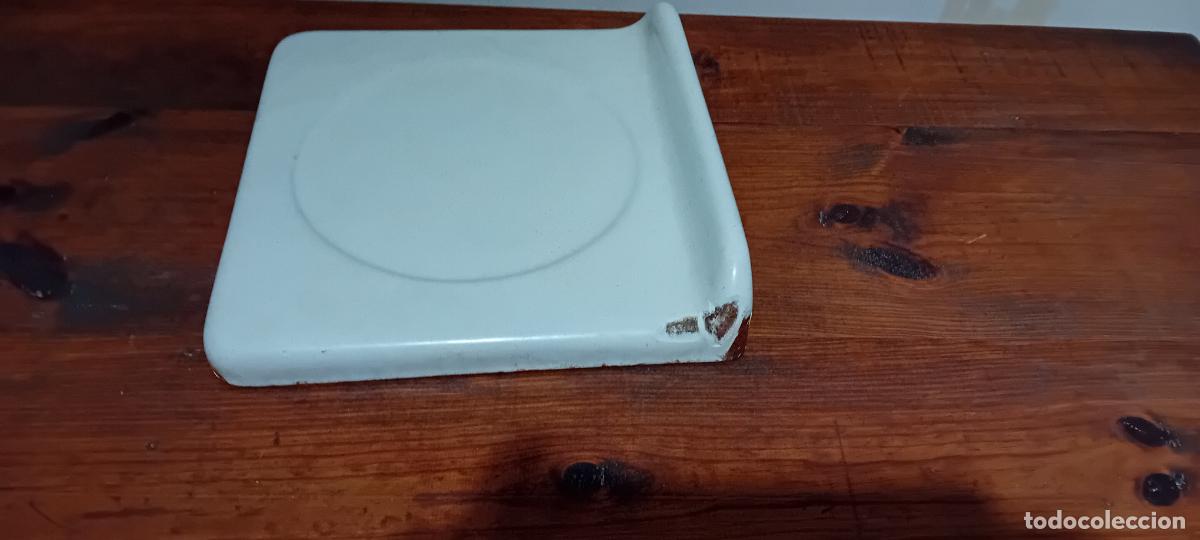 Antig&uuml;edades: PLATO ESMALTADO DE ANTIGUA BALANZA - Foto 3