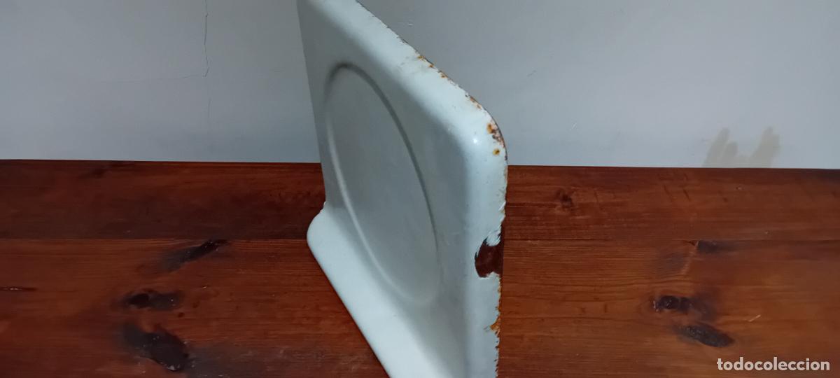 Antig&uuml;edades: PLATO ESMALTADO DE ANTIGUA BALANZA - Foto 8