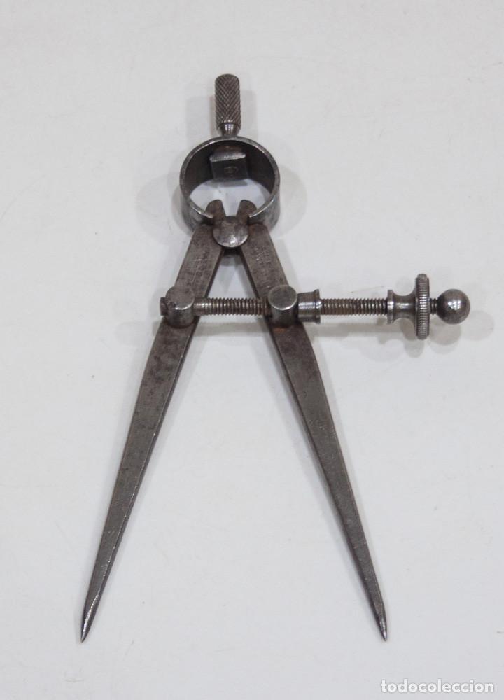 Antig&uuml;edades: ANTIGUO COMPAS DE PRECISION DE PUNTAS. COOPER & SONS. SHEFFIELD. - Foto 1