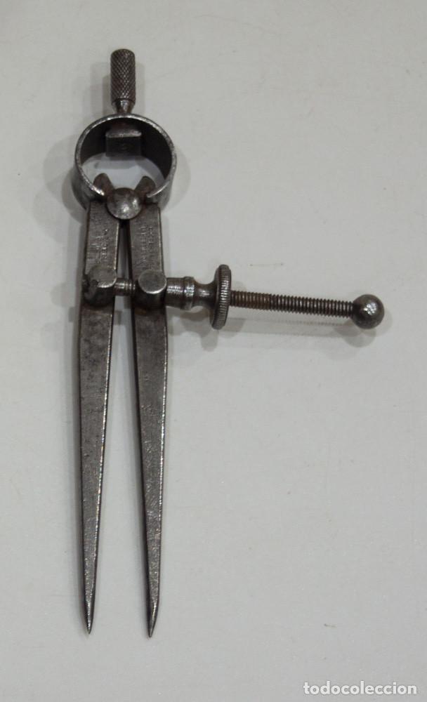 Antig&uuml;edades: ANTIGUO COMPAS DE PRECISION DE PUNTAS. COOPER & SONS. SHEFFIELD. - Foto 4