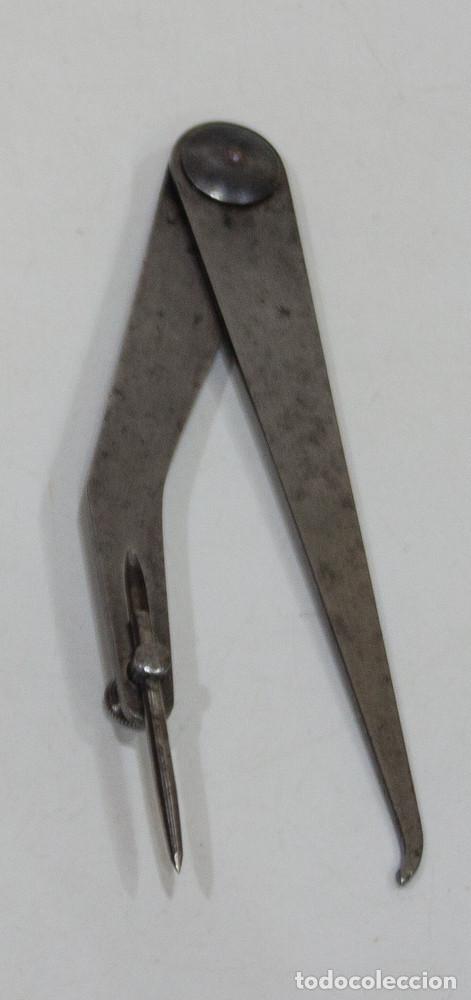 Antig&uuml;edades: ANTIGUO COMPAS HERMAFRODITA. MOORE & WRIGHT. - Foto 2