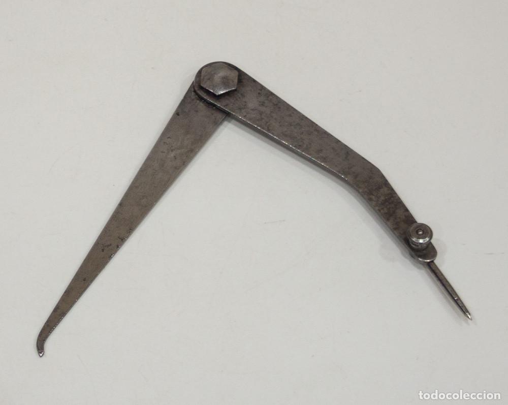 Antig&uuml;edades: ANTIGUO COMPAS HERMAFRODITA. MOORE & WRIGHT. - Foto 3