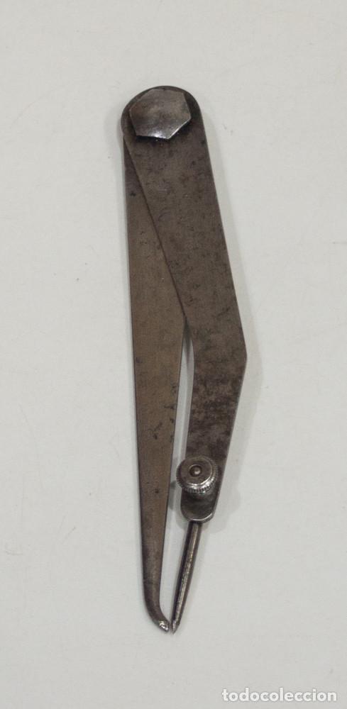 Antig&uuml;edades: ANTIGUO COMPAS HERMAFRODITA. MOORE & WRIGHT. - Foto 4