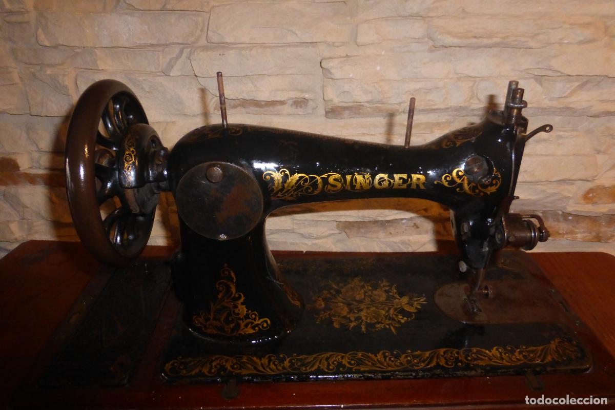 Antig&uuml;edades: ANTIGUA MAQUINA DE COSER SINGER - Foto 2