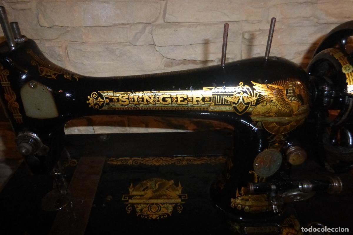 Antig&uuml;edades: ANTIGUA MAQUINA DE COSER SINGER - Foto 2