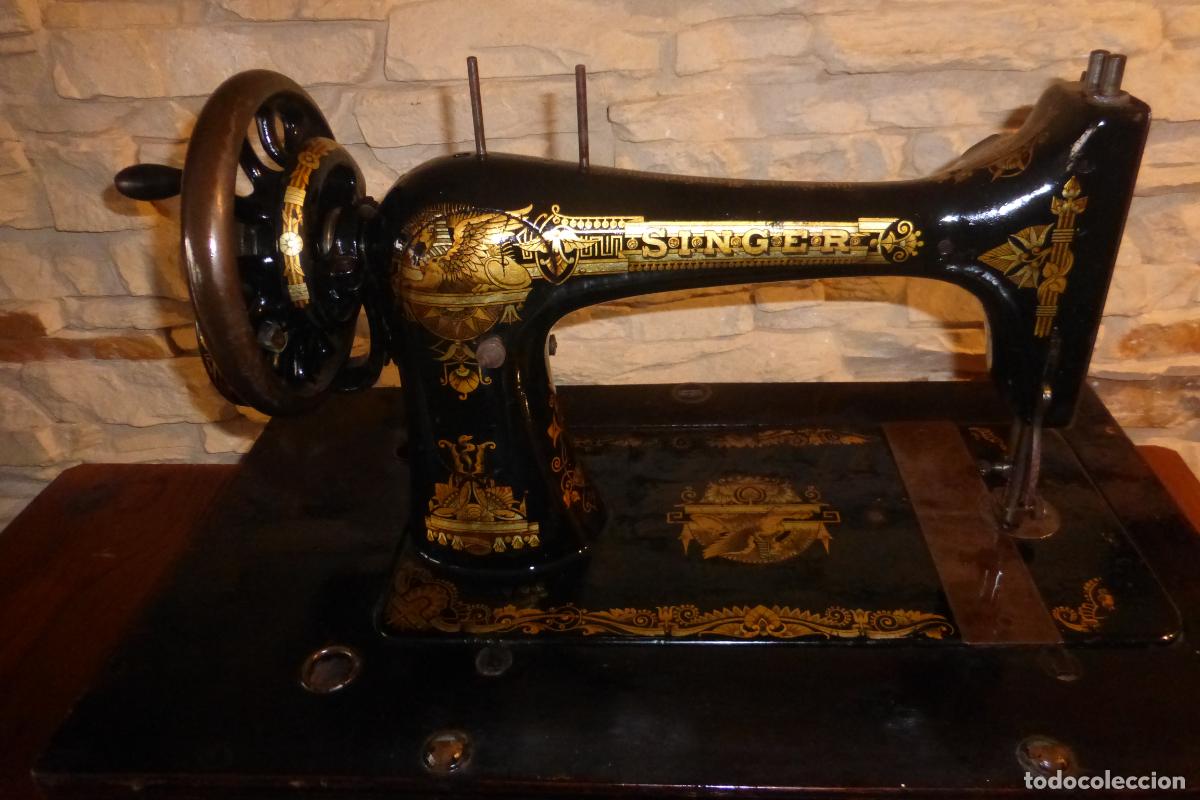 Antig&uuml;edades: ANTIGUA MAQUINA DE COSER SINGER - Foto 5