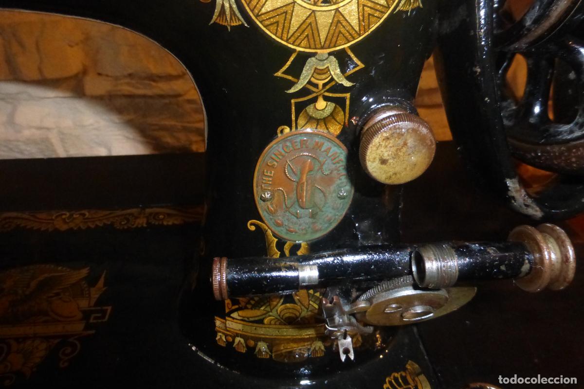 Antig&uuml;edades: ANTIGUA MAQUINA DE COSER SINGER - Foto 7