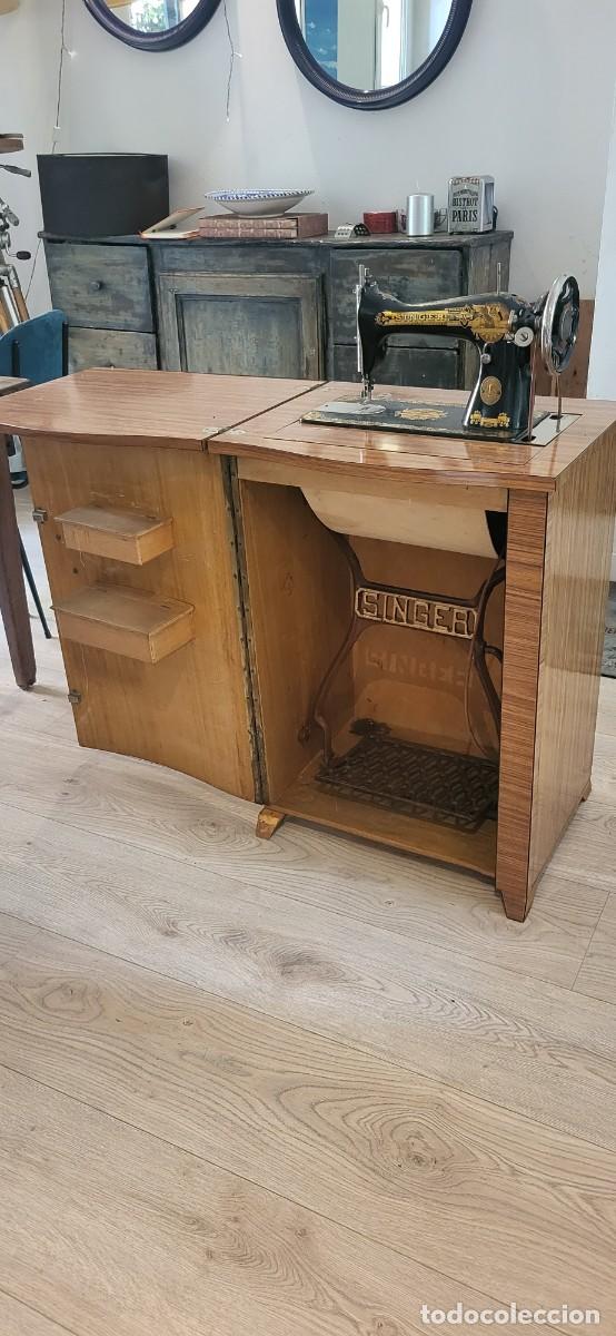 Antig&uuml;edades: M&aacute;quina de coser SINGER - Foto 7