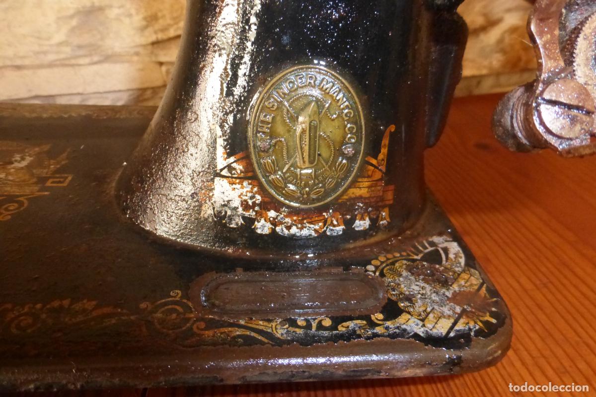 Antig&uuml;edades: ANTIGUA MAQUINA DE COSER SINGER - Foto 6