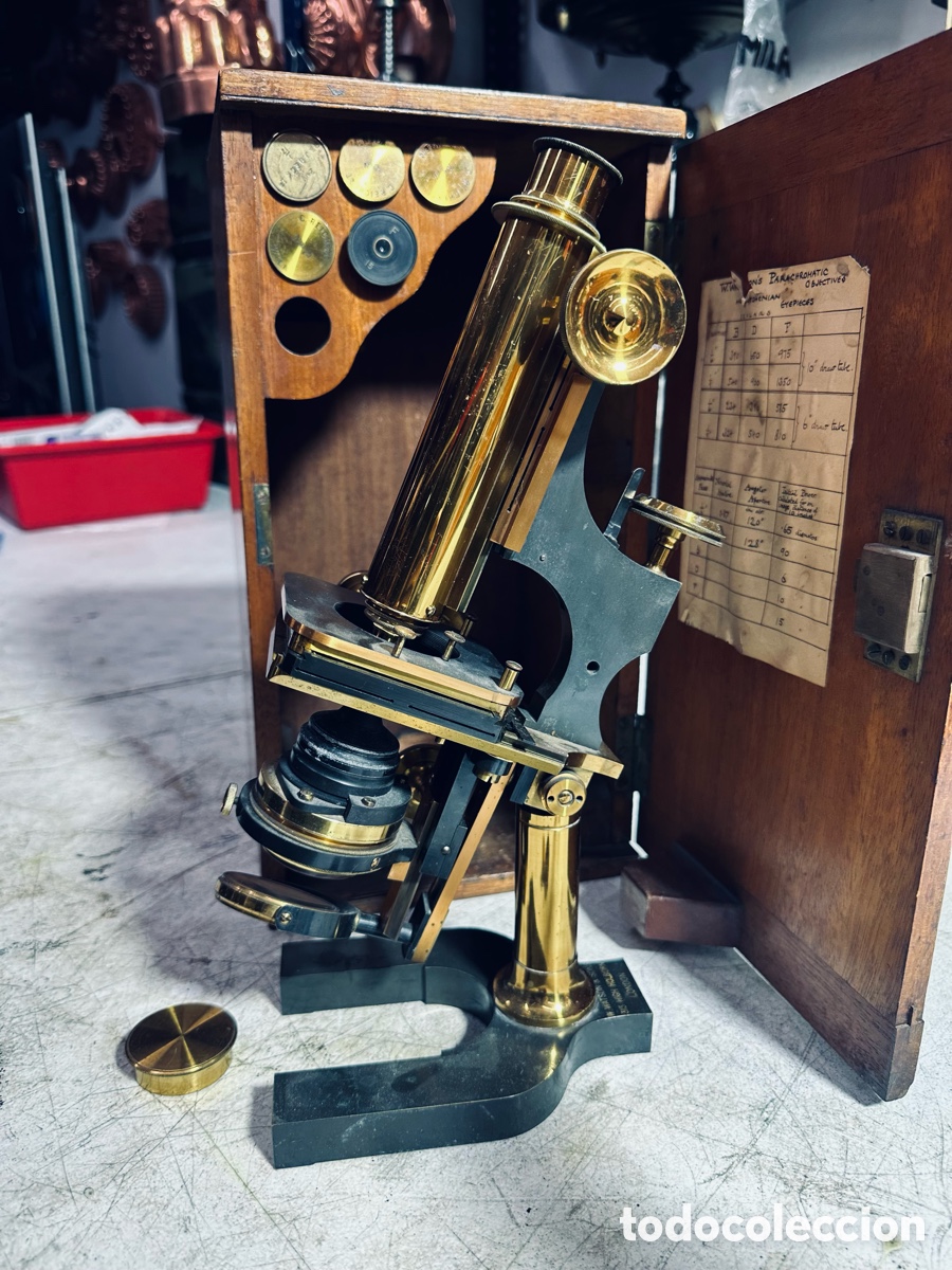 Antig&uuml;edades: Microscopio ingl&eacute;s S XIX - Foto 3