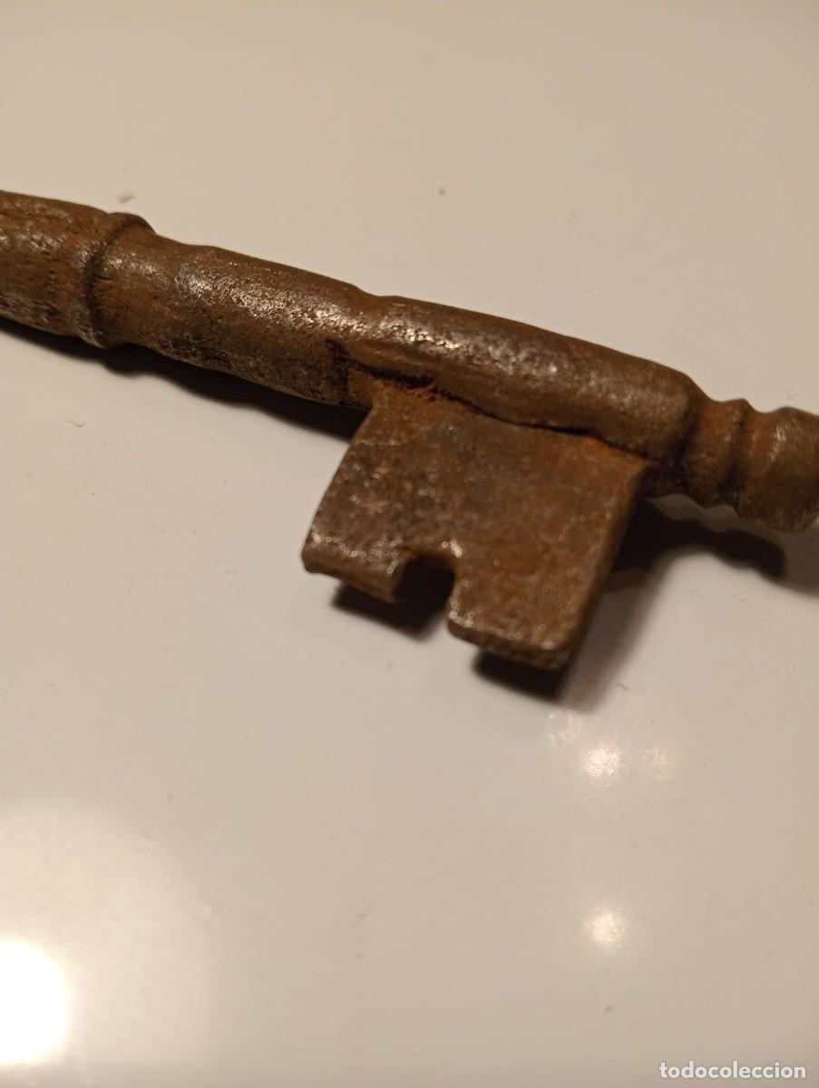 Antig&uuml;edades: Antigua LLAVE ESQUELETO siglo XIX - Foto 3
