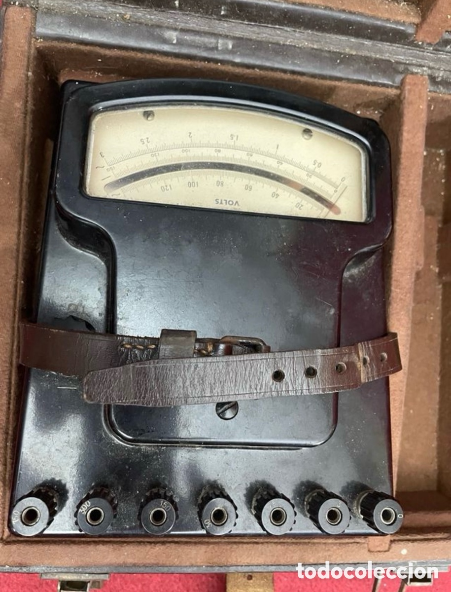 Antig&uuml;edades: Antiguo voltimetro anal&oacute;gico Chau In Arnold - Foto 3