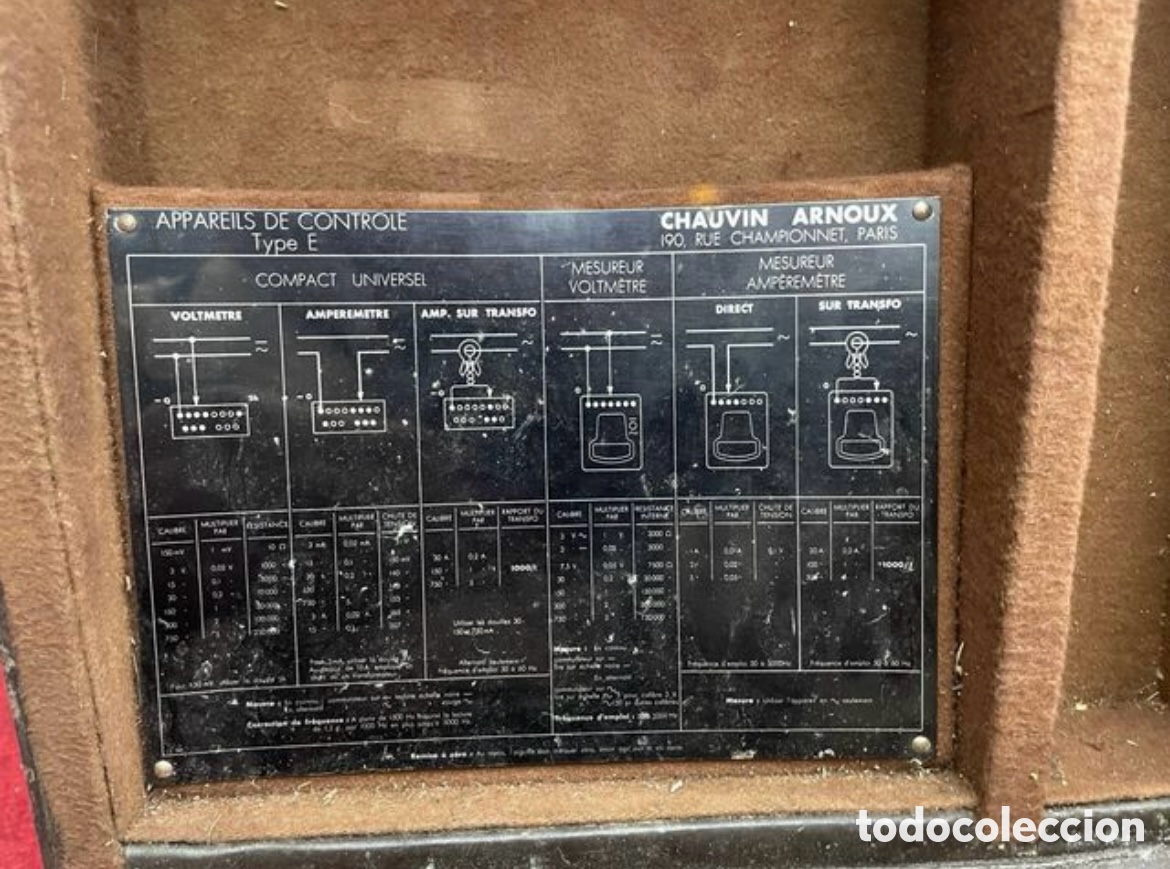 Antig&uuml;edades: Antiguo voltimetro anal&oacute;gico Chau In Arnold - Foto 4