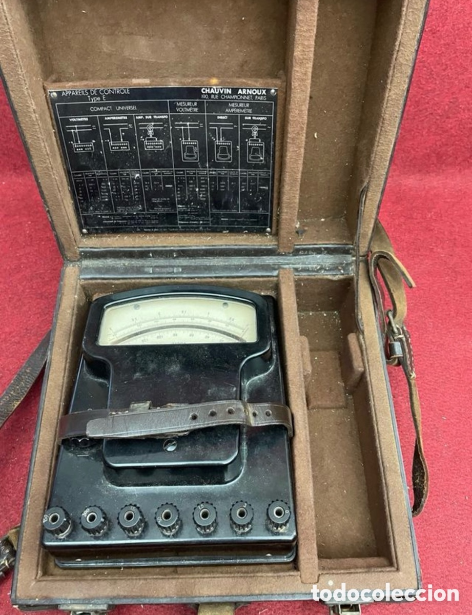 Antig&uuml;edades: Antiguo voltimetro anal&oacute;gico Chau In Arnold - Foto 1