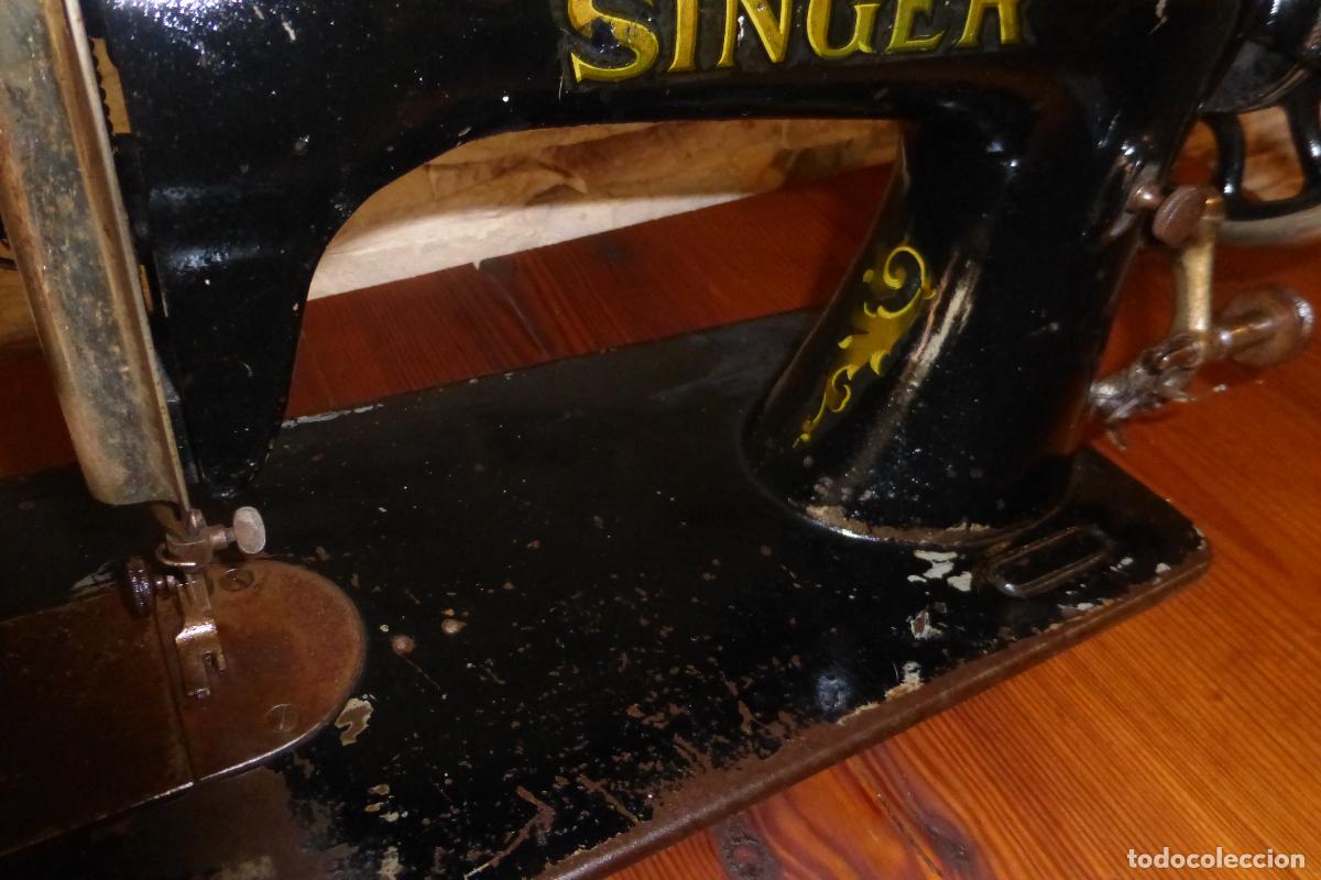 Antig&uuml;edades: MAQUINA DE COSER SINGER ANTIGUA - Foto 5