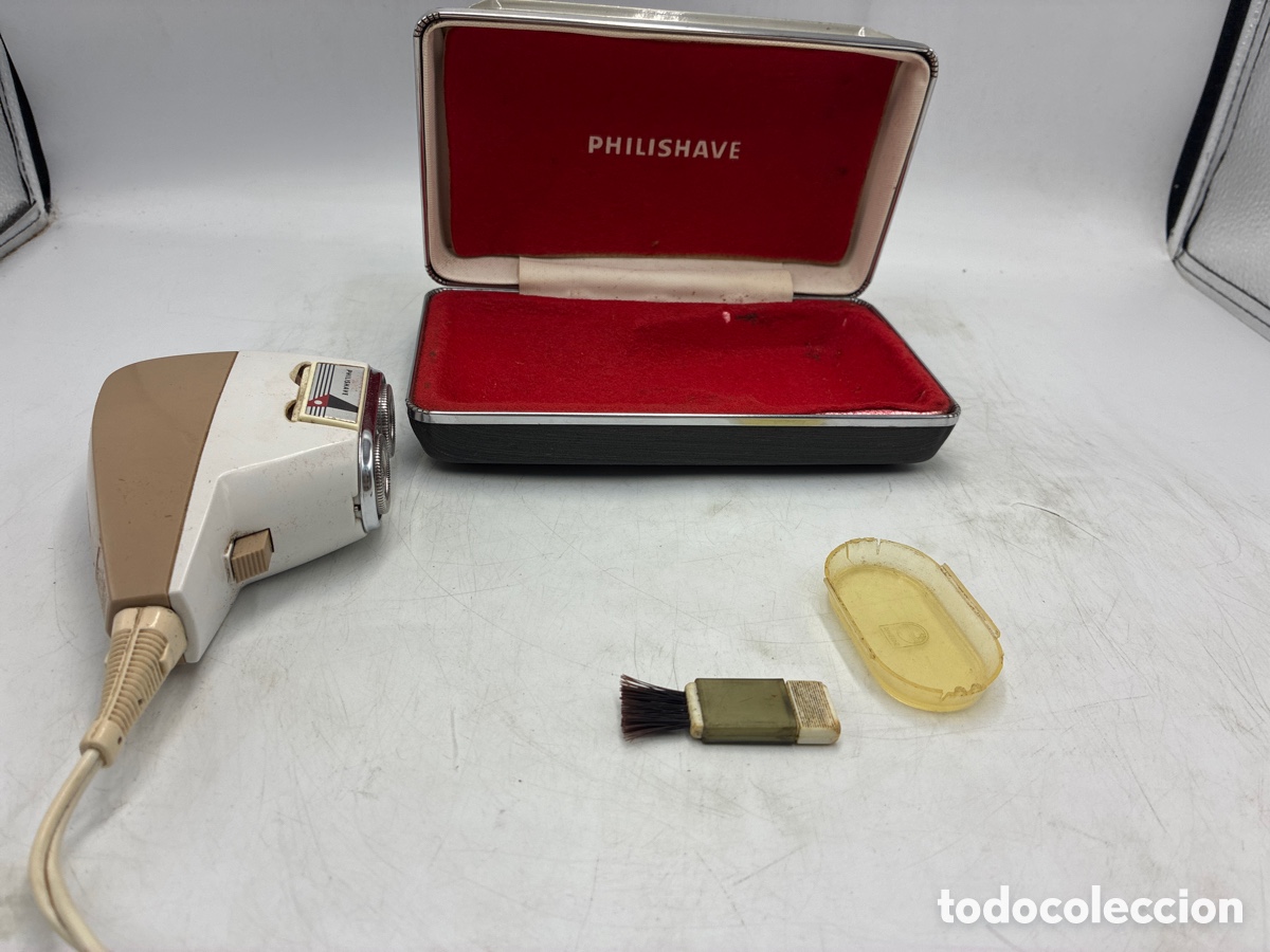 Antig&uuml;edades: Antigua afeitadora Philishave. En su estuche. - Foto 2