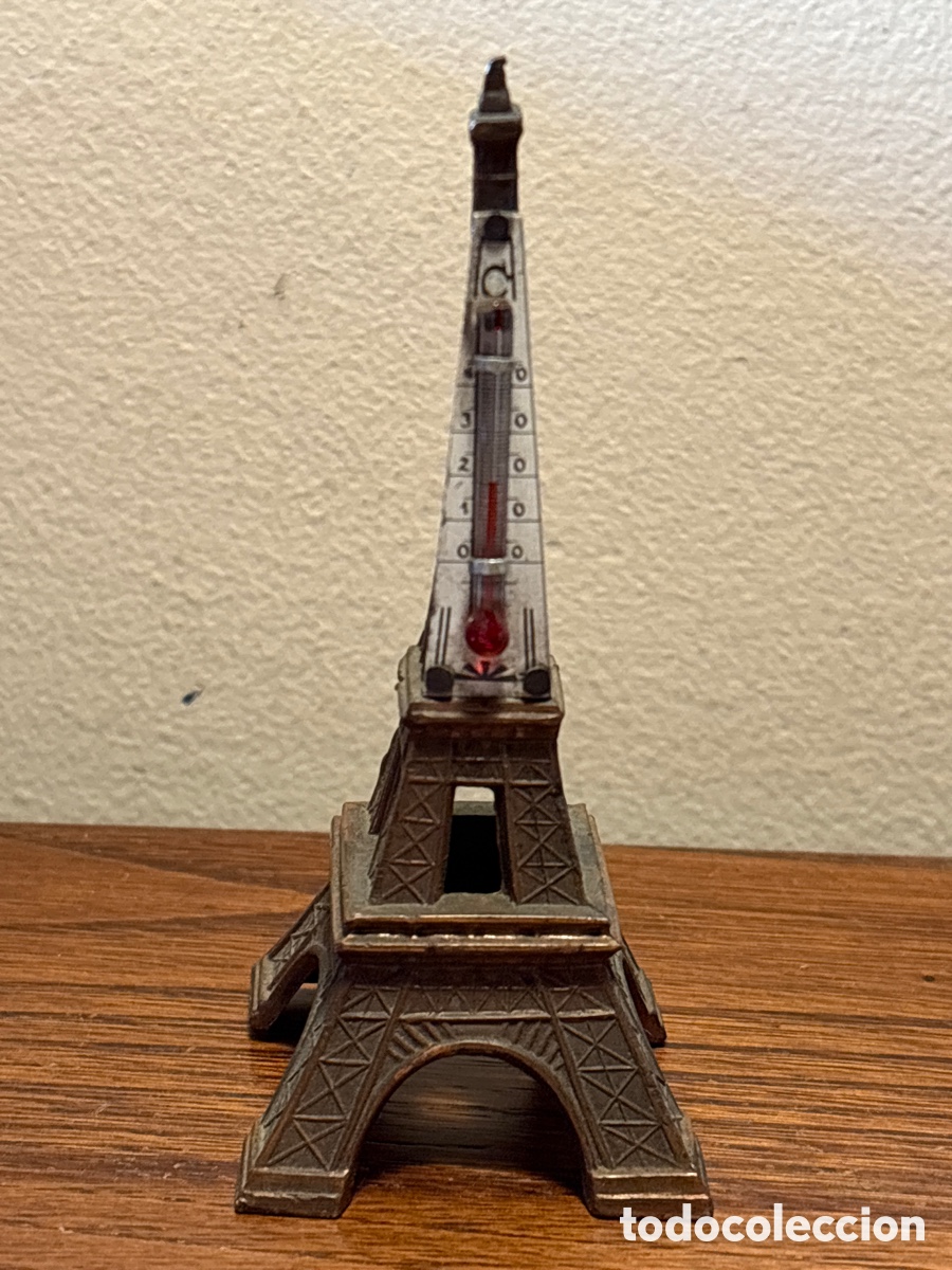 Antig&uuml;edades: TERMOMETRO - TORRE EIFFEL PARIS - Foto 2