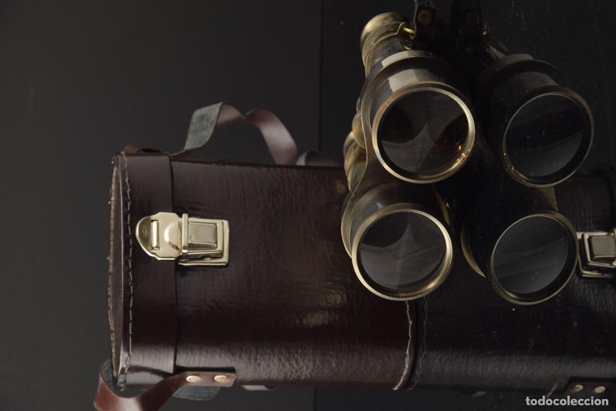 Antig&uuml;edades: Binoculares con estuche. - Foto 4