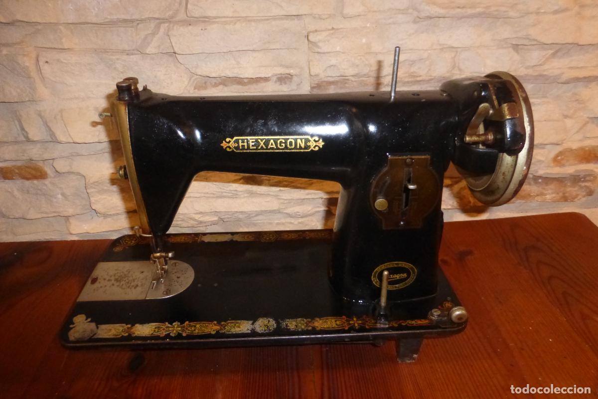 Antig&uuml;edades: MAQUINA DE COSER HEXAGON - Foto 1