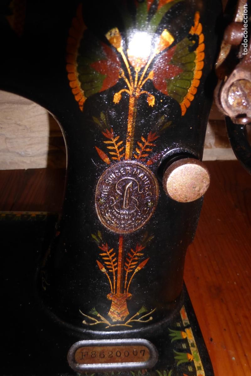 Antig&uuml;edades: ANTIGUA MAQUINA DE COSER SINGER - Foto 7