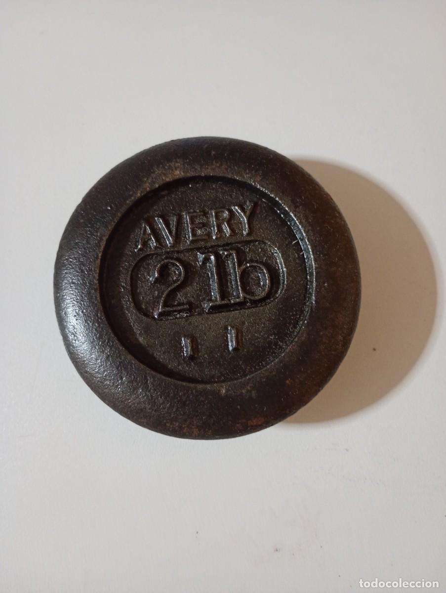 Antig&uuml;edades: PESA INGLESA DE 2 LIBRAS MARCA AVERY - Foto 1