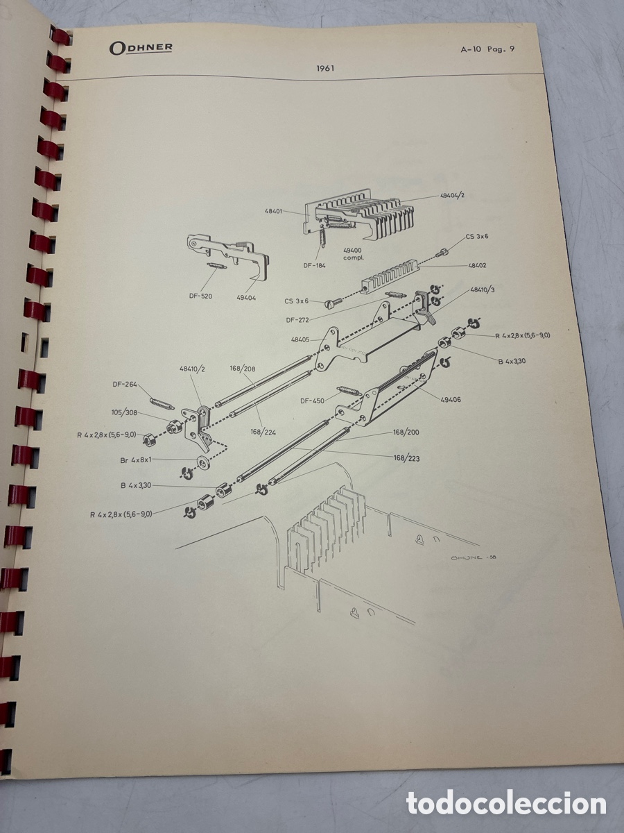 Antig&uuml;edades: Cat&aacute;logo de piezas de recambio ODHNER. Del A-10. - Foto 5