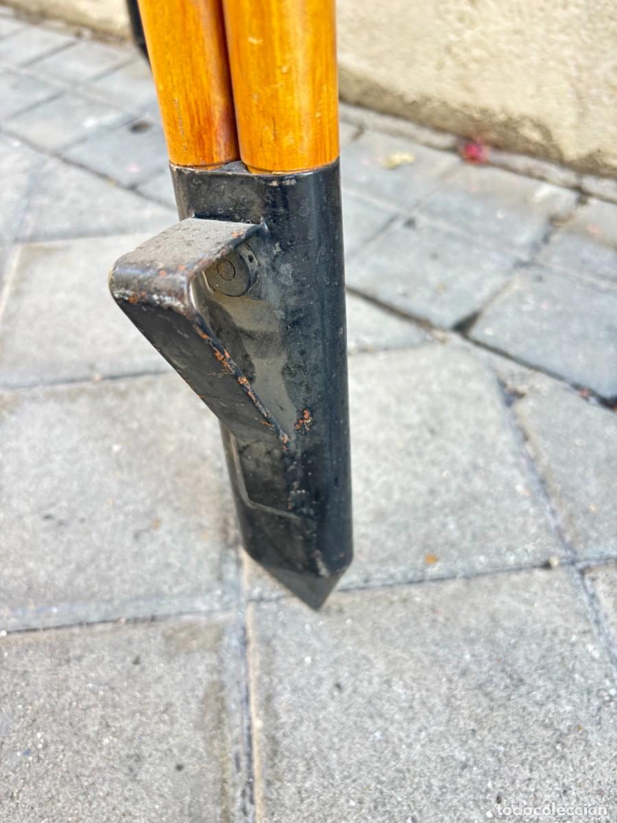 Antig&uuml;edades: TRIPODE DE MADERA PLACA DE CASTA&Ntilde;ON MONGE Y Ca - Foto 4
