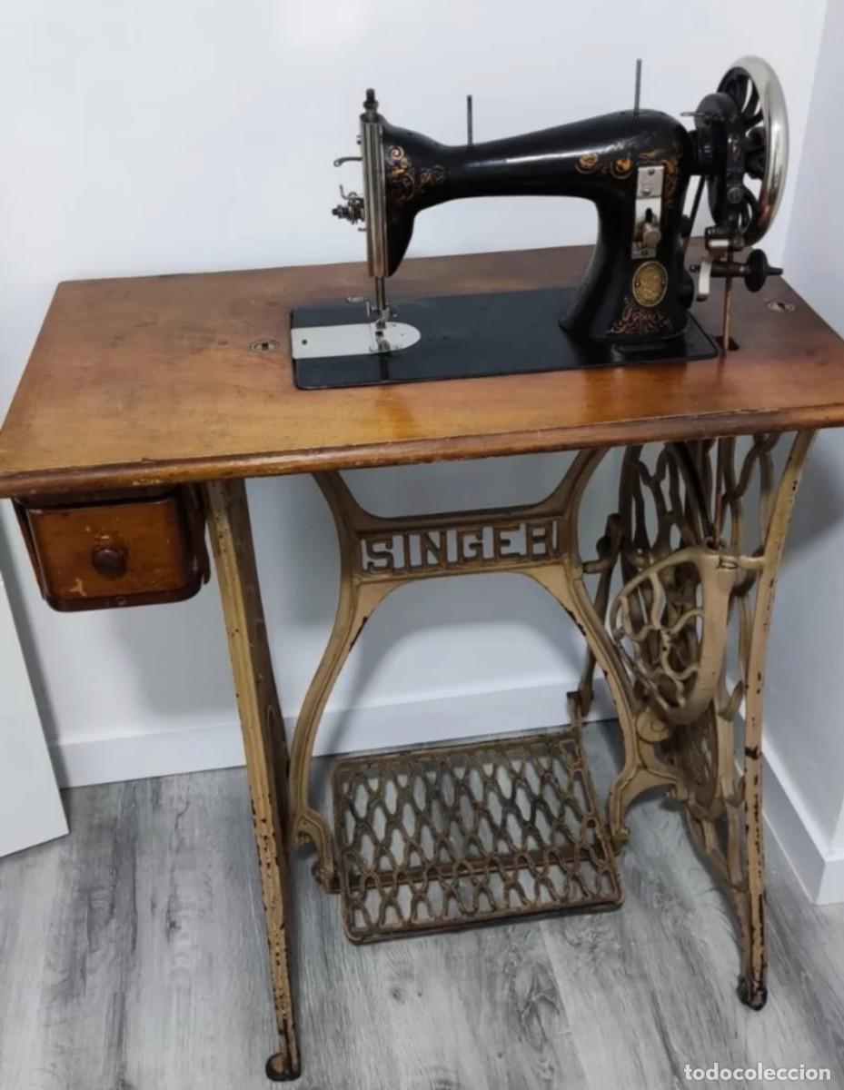 Antig&uuml;edades: Maquina de coser Singer - Foto 4