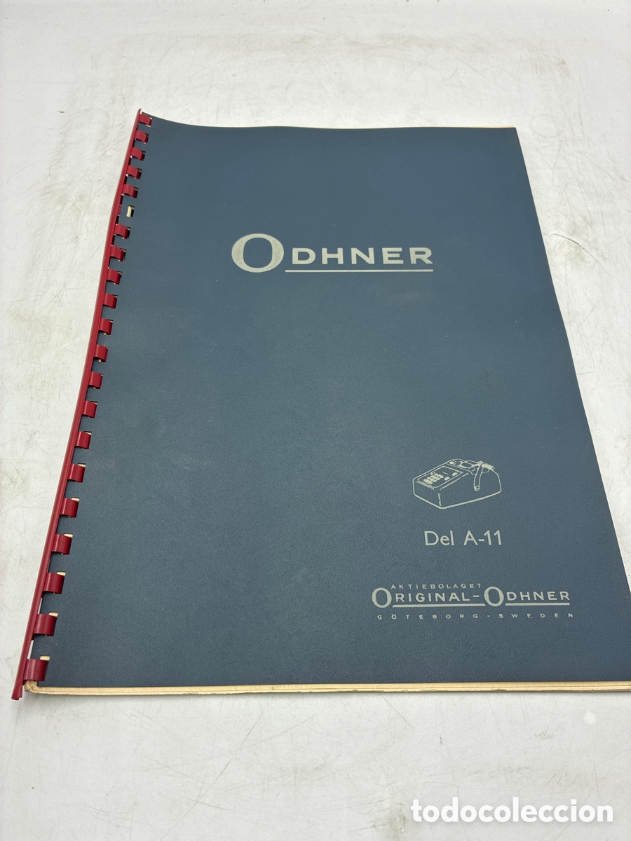 Antig&uuml;edades: Cat&aacute;logo de piezas de recambio. ODHNER. Del A-11. - Foto 1