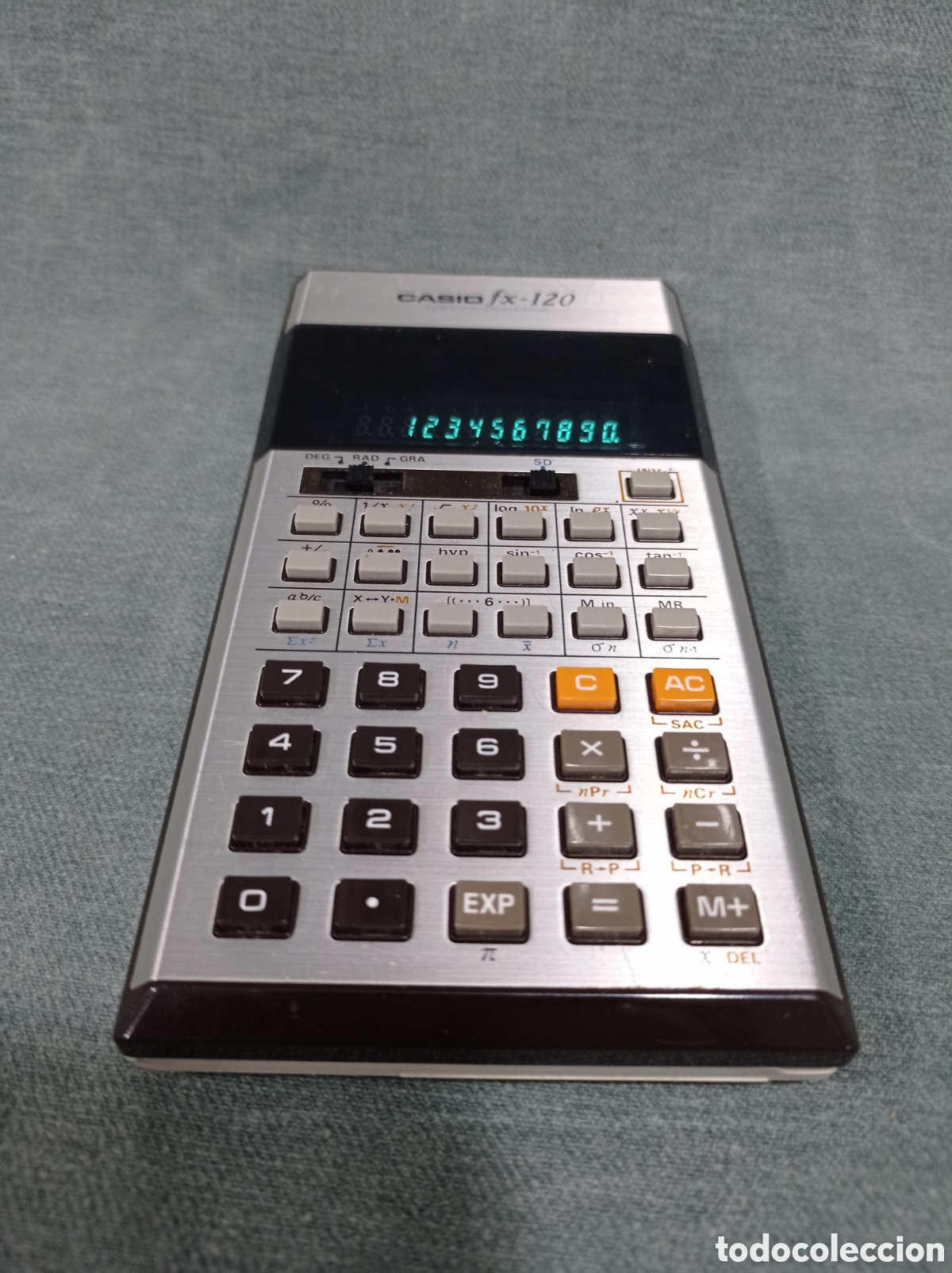 Antig&uuml;edades: ANTIGUA CALCULADORA CIENT&Iacute;FICA CASIO FX-120 - CON FUNDA - Foto 2