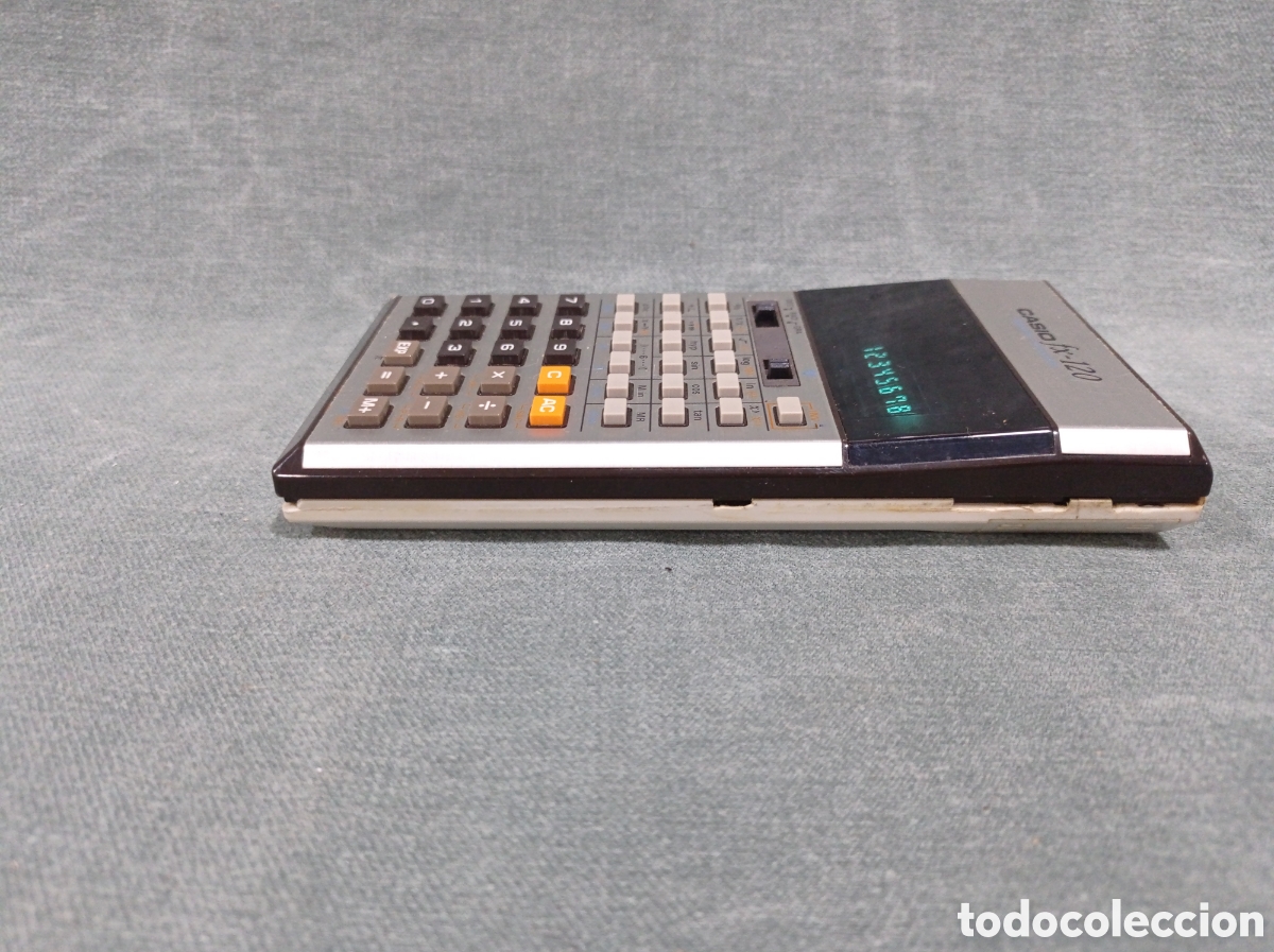 Antig&uuml;edades: ANTIGUA CALCULADORA CIENT&Iacute;FICA CASIO FX-120 - CON FUNDA - Foto 5