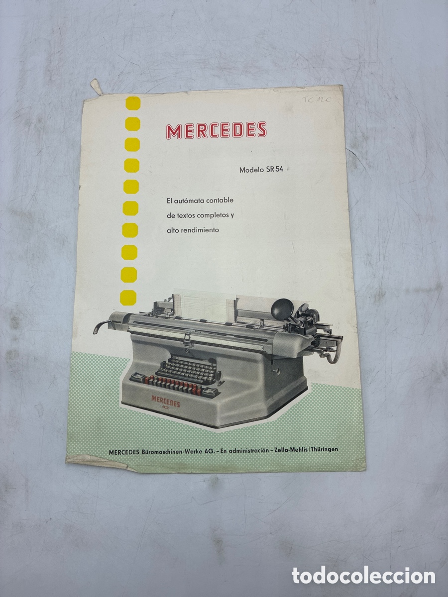 Antig&uuml;edades: P&oacute;ster Mercedes modelo Sr54. - Foto 1