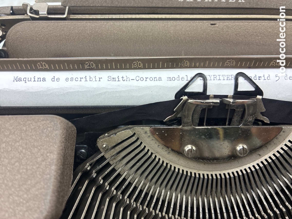 Antig&uuml;edades: M&aacute;quina de Escribir Smith Corona. - Foto 8