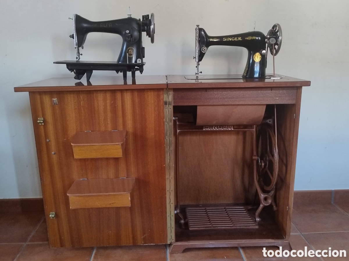 Antig&uuml;edades: Maquinas de coser antiguas Sigma y Alfa - Foto 1