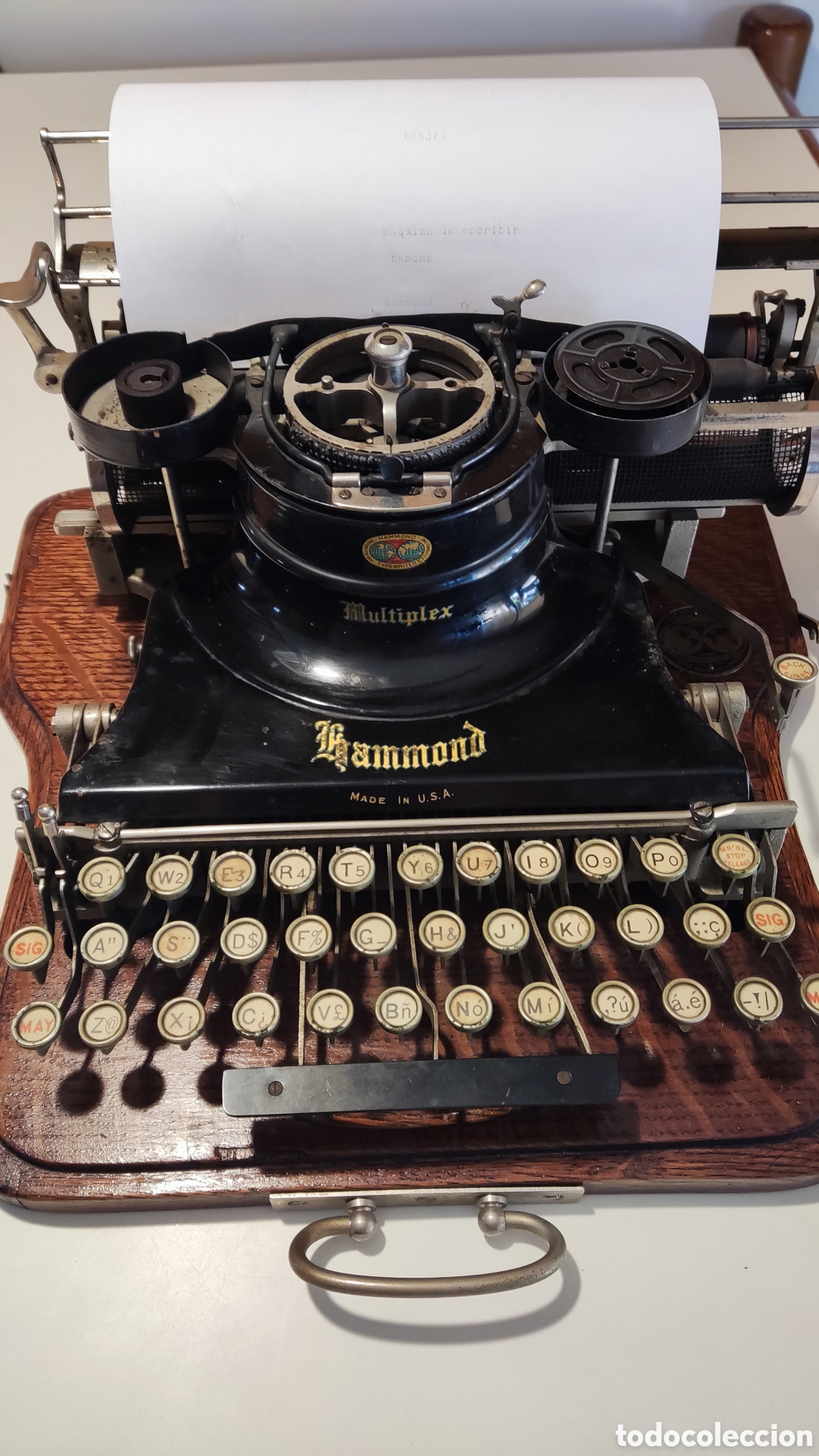 Antig&uuml;edades: Maquina de escribir HAMMOND Multiplex - Foto 7