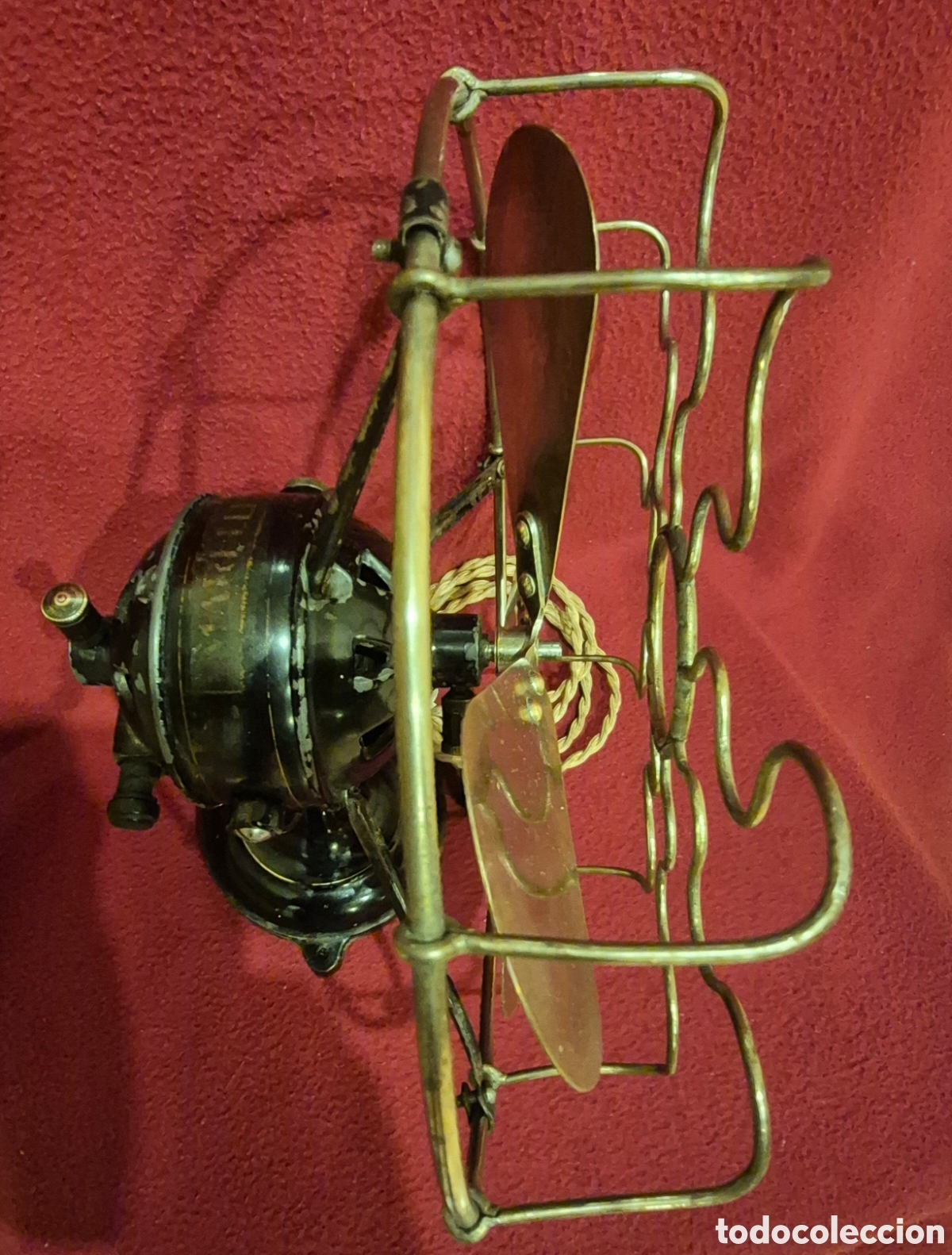 Antig&uuml;edades: Ventilador antiguo marca Marelli - Foto 2