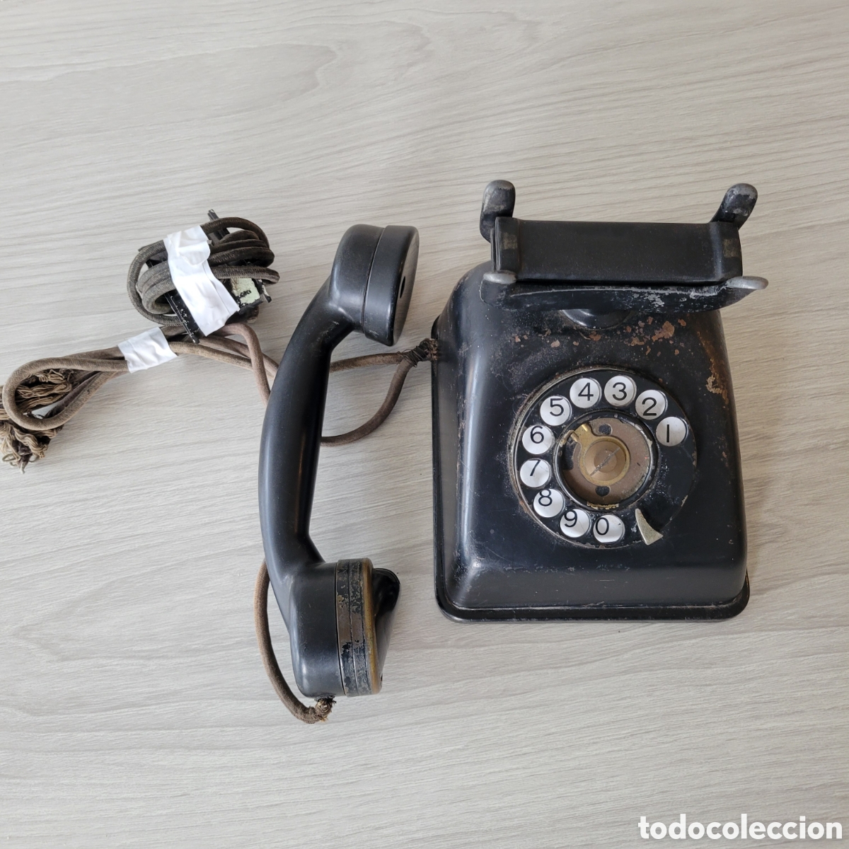 Tel&eacute;fonos: Tel&eacute;fono antiguo negro - Foto 2