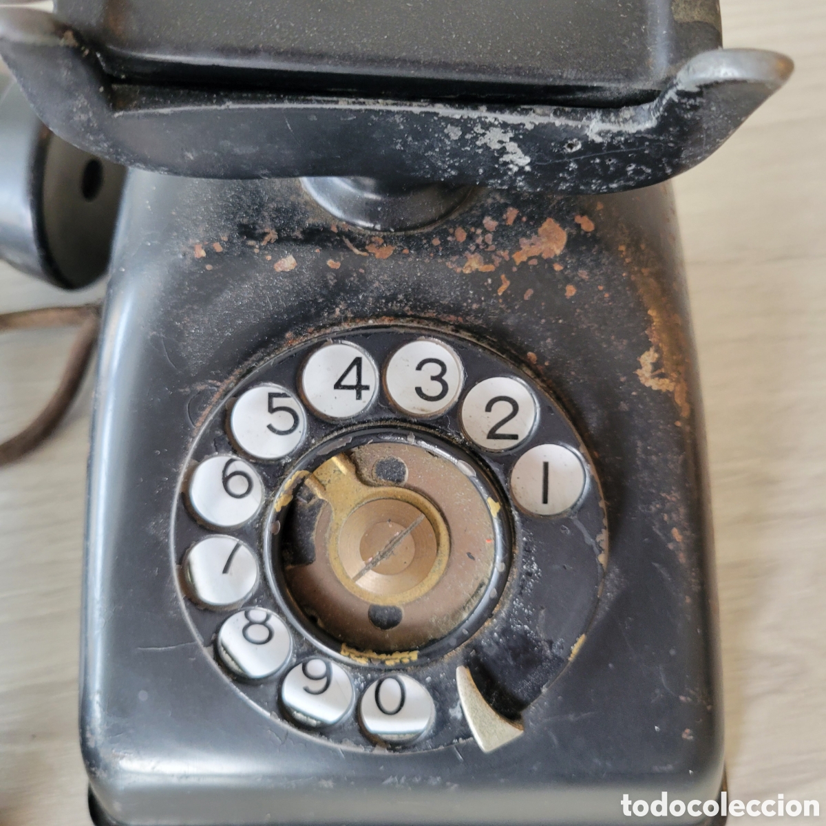 Tel&eacute;fonos: Tel&eacute;fono antiguo negro - Foto 3