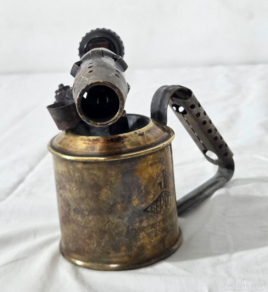 Antig&uuml;edades: Peque&ntilde;o Soplete de laton, Serrot. - Foto 10