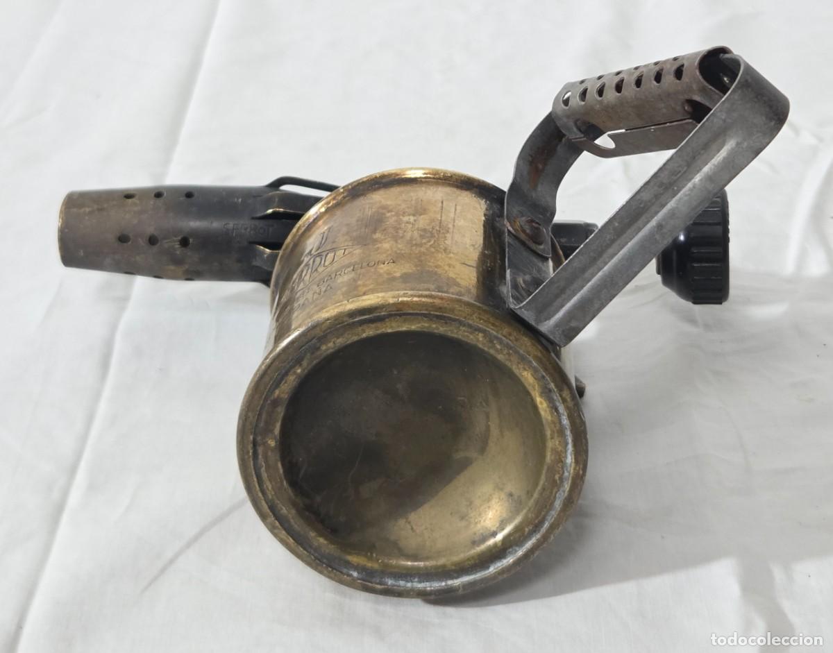 Antig&uuml;edades: Peque&ntilde;o Soplete de laton, Serrot. - Foto 13
