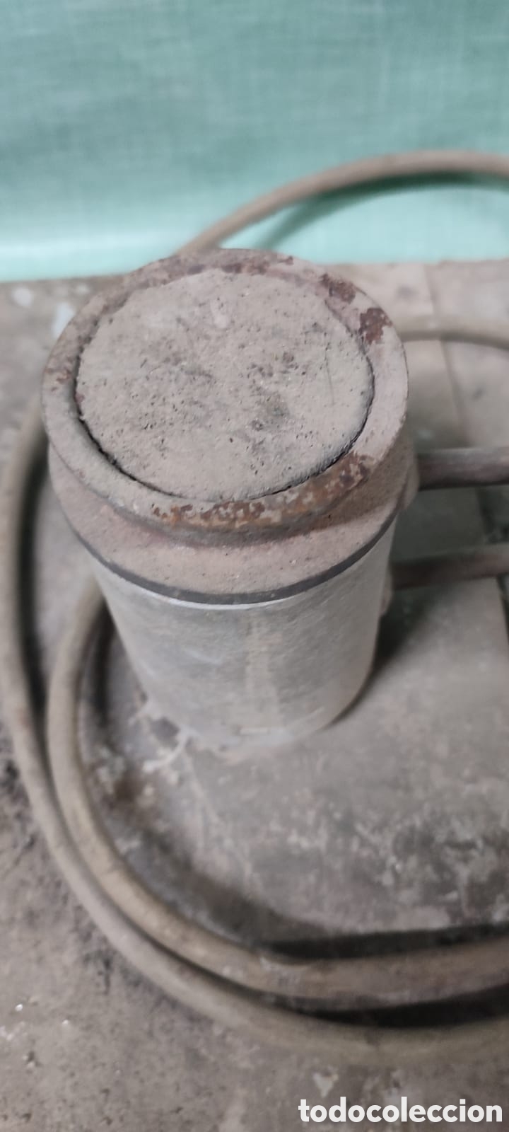 Antig&uuml;edades: Antiguo crisol fundidor para colada de esta&ntilde;o. Funcionando. - Foto 3