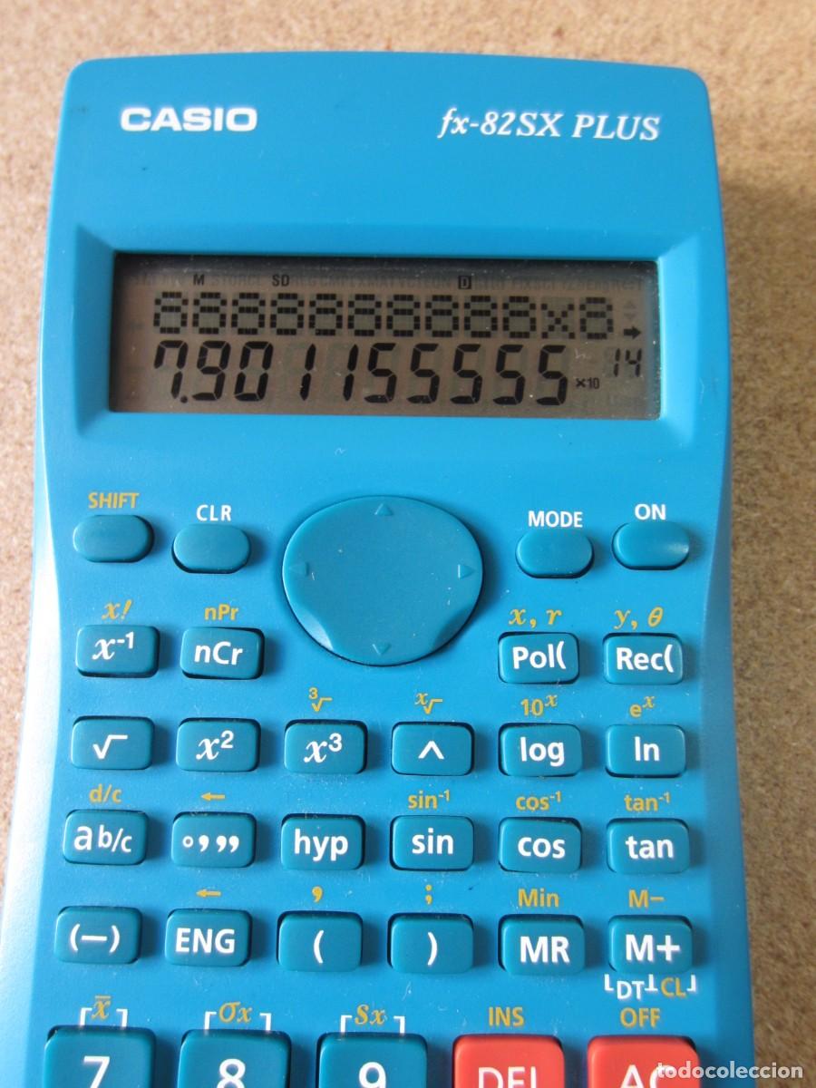Antig&uuml;edades: Calculadora Casio FX-82SX Plus Color Azul - Foto 3