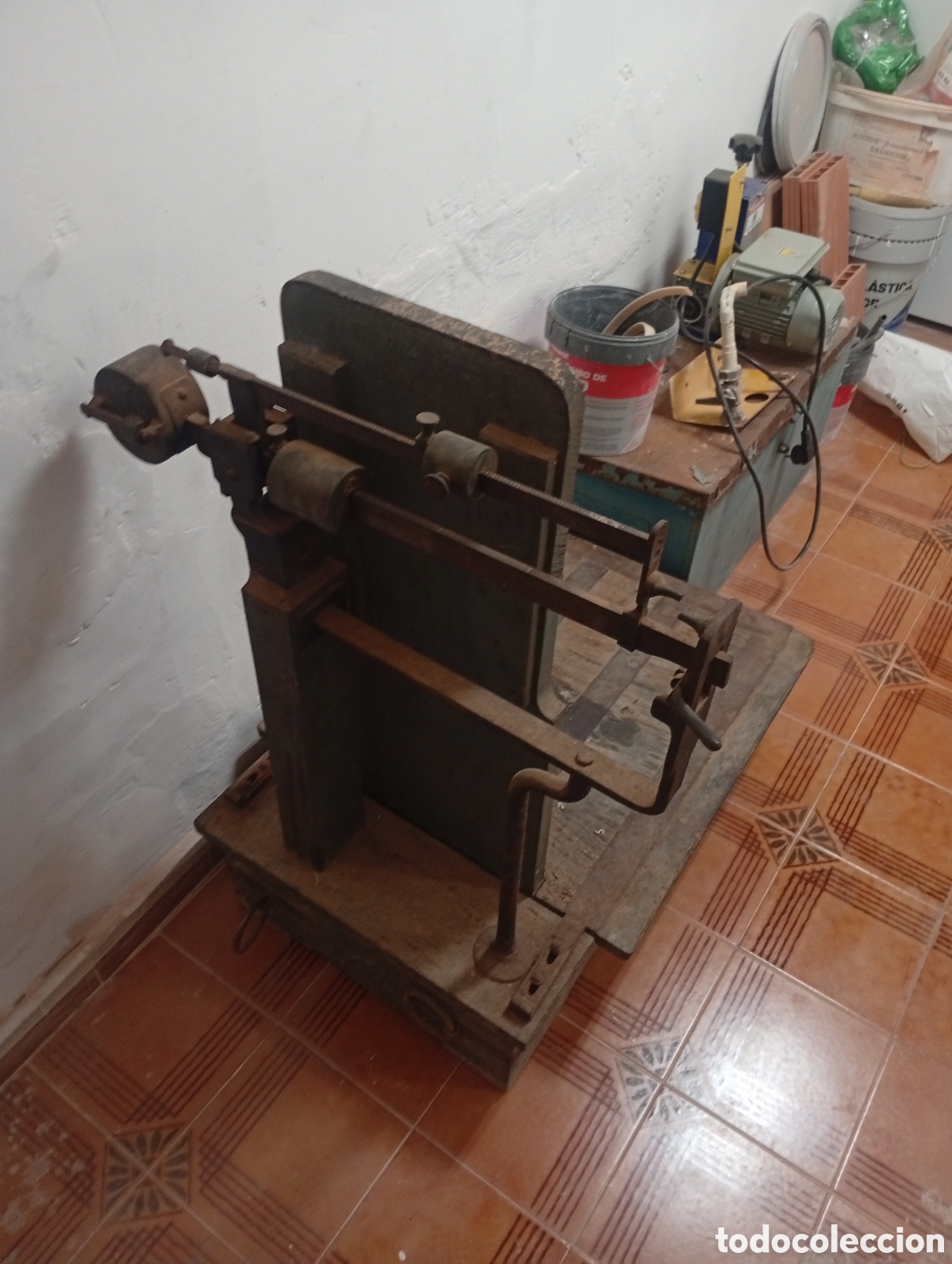 Antig&uuml;edades: Bascula Ariso Color Verde - Foto 4