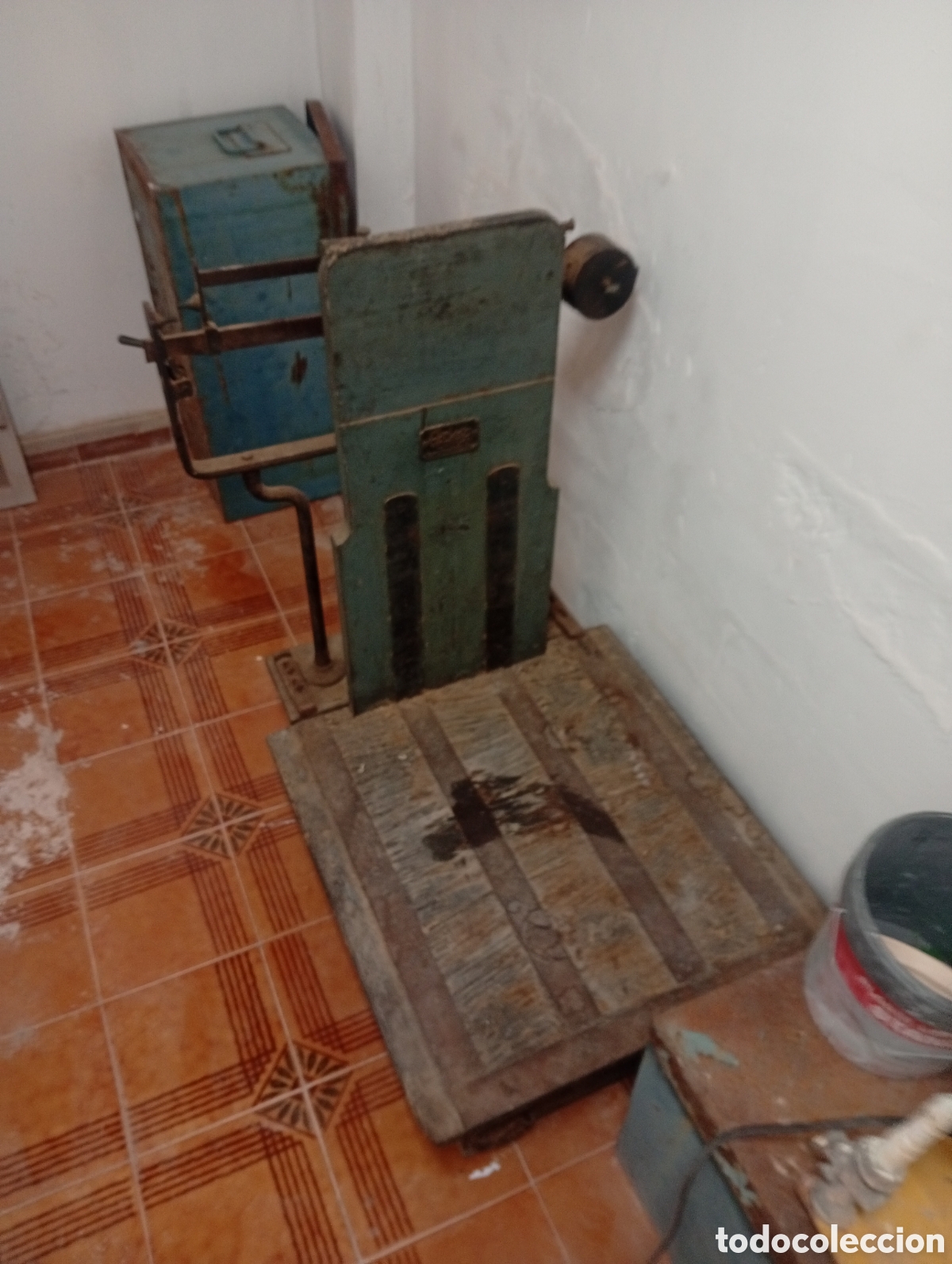 Antig&uuml;edades: Bascula Ariso Color Verde - Foto 1