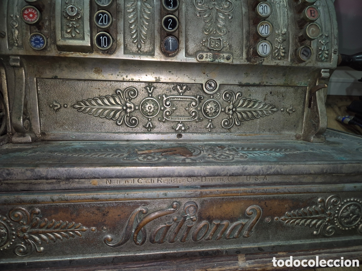 Antig&uuml;edades: Caja registradora National - Foto 8