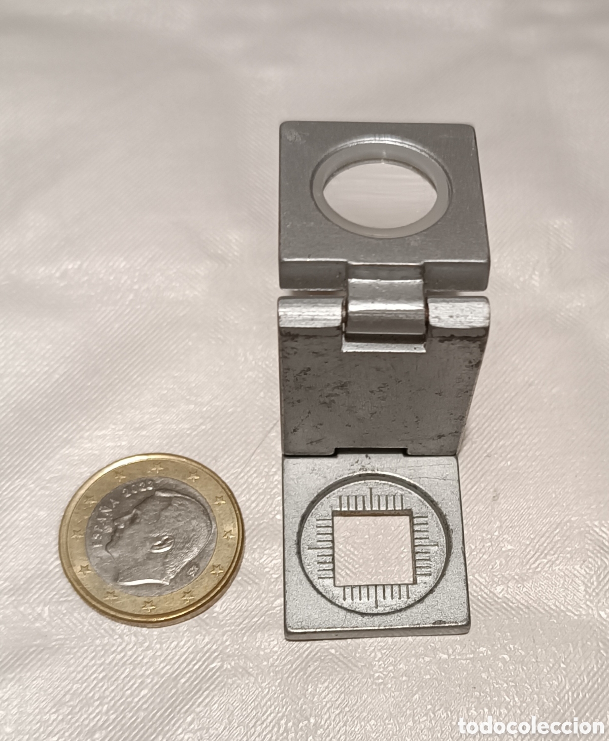 Antig&uuml;edades: MINI LUPA plegable, en aluminio, Cuenta hilos. - Foto 7