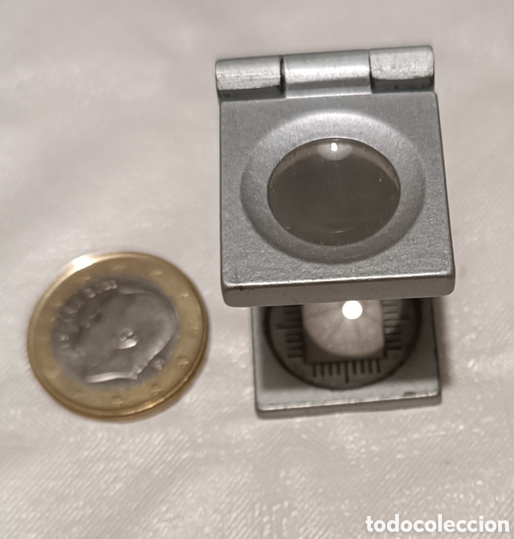 Antig&uuml;edades: MINI LUPA plegable, en aluminio, Cuenta hilos. - Foto 1