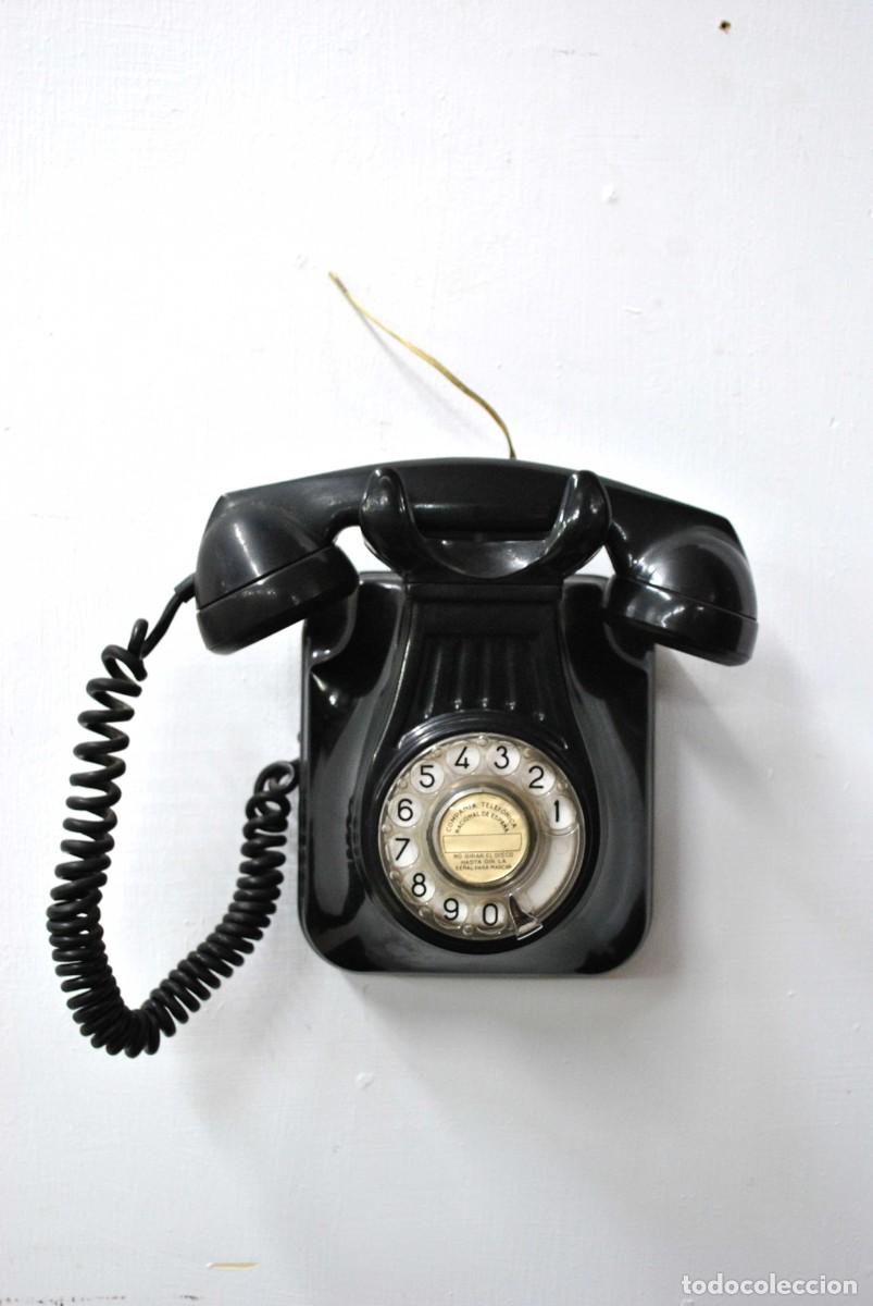 Tel&eacute;fonos: TEL&Eacute;FONO ANTIGUO BAQUELITA TELEFONICA ESPA&Ntilde;A - Foto 1